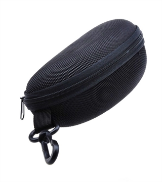 Universal sort brilleetui med krog 